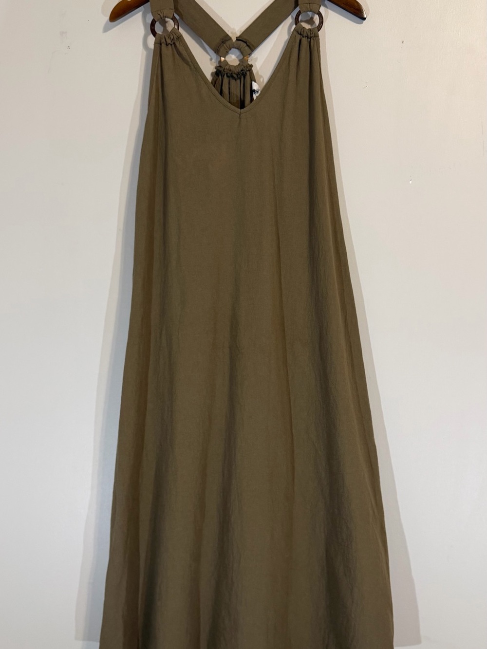 Cupshe Olive Maxi dress. 100 cotton. Good condition.